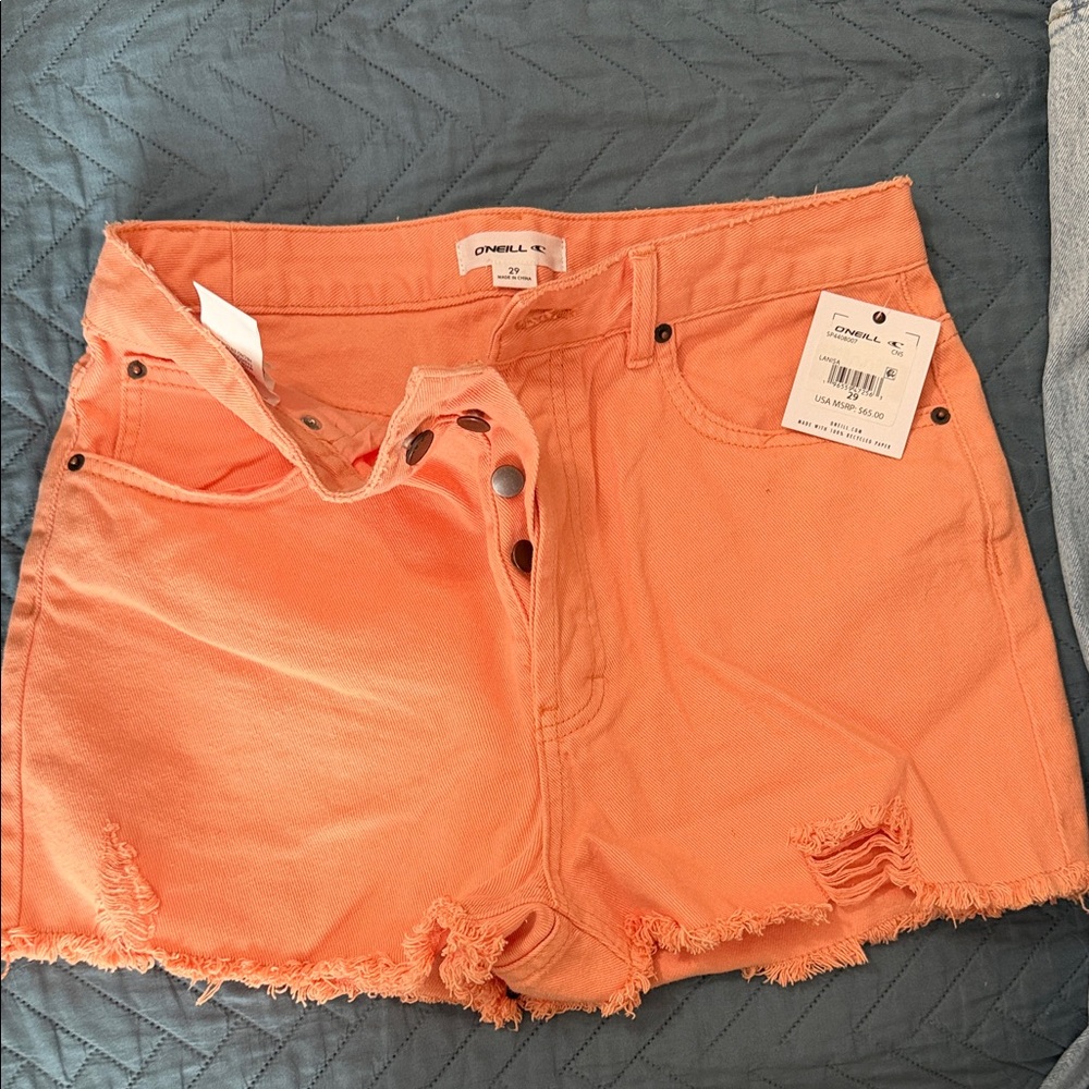 O'Neill Women's Coral Frayed Jean Shorts